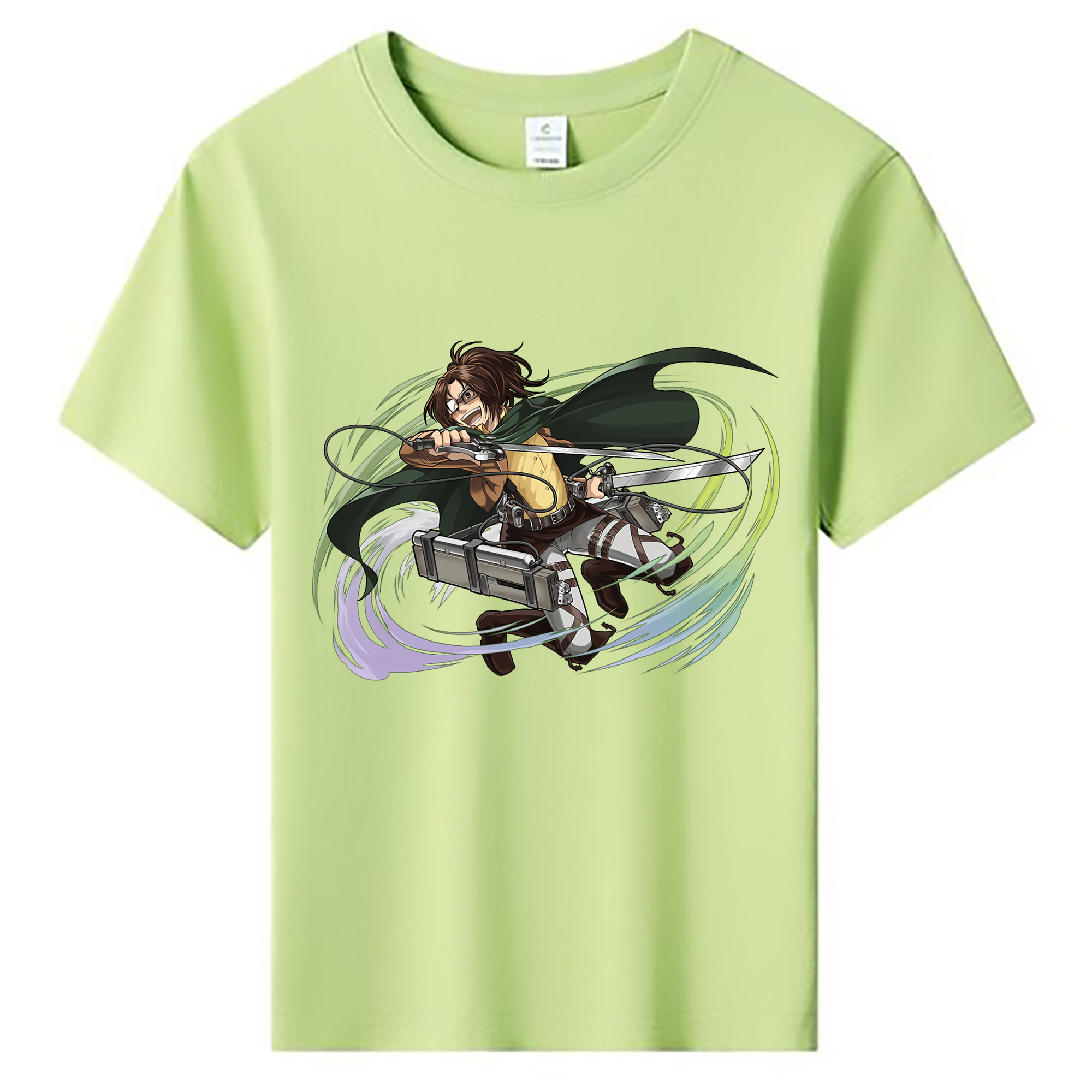 （画像用） 進撃の巨人 ハンジ·ゾエ Attack on Titan Hanji Zoe 綿100％キッズTシャツ（フロントプリント）